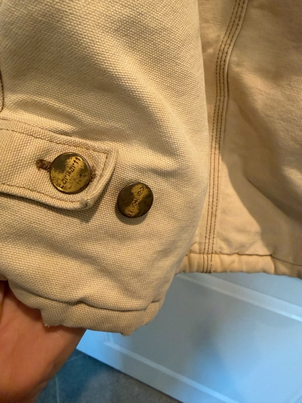 Vintage Carhartt Detroit Jacket Mens Extra Large Brown J02 BRN 80s Made in USA - Picture 8 of 15